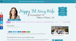 Desktop Screenshot of happyfitnavywife.com