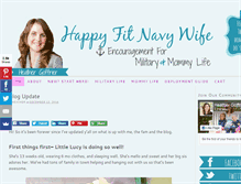 Tablet Screenshot of happyfitnavywife.com